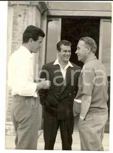 Fotografia d epoca originale 1954 VENEZIA Mostra del CINEMA Massimo SERATO sulla terrazza dell EXCELSIOR 1