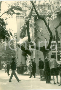 Fotografia d epoca originale 1963 MILANO SAN SIRO Pubblico in primavera all Ippodromo del Galoppo Foto 7 x 10 1