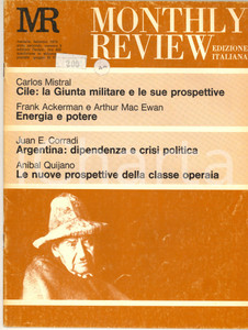 Giornale, rivista storica 1974 MONTHLY REVIEW Cile: la Giunta militare e le sue prospettive  nÂ° 2 1