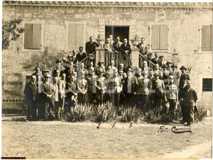 Fotografia d epoca originale 1931 Corso Ufficiali Congedo  Ago & Bianchetti Foto 1