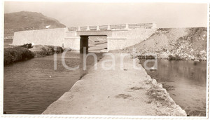 Fotografia d epoca originale 1933 TRAPANI Il ponte sul canale ABRIGNANO Fotografia 1