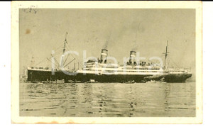 Cartolina originale da collezione 1920 ca LLOYD SABAUDO Transatlantico CONTE ROSSO Cartolina TORNIELLI FP VG 1