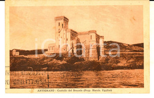Cartolina originale da collezione 1927 ANTIGNANO LI Il Castello del Boccale  Marchesi UGOLINI Cartolina FP VG 1