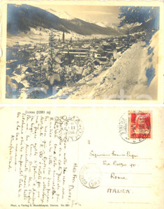 Autografo originale 1926 DAVOS (CH) Studiosa Winefride WARD si dedica al pattinaggio Autografo FP VG 1