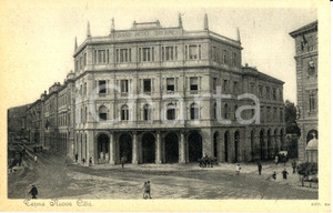 Cartolina originale da collezione 1930 ca ACQUI TERME AL Il grand hotel THERMES  Cartolina ANIMATA 1