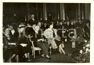 Fotografia d epoca originale 1939 ROMA Maria Jose Principessa FranÃ§ois PONCET Concerto Amici Musica da Camera 1