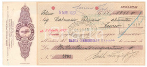 Oggetto da collezione cartaceo 1927 SEVILLA Sociedad Anonima Industrial Corchera Mallol Hermanos Cambiale 1