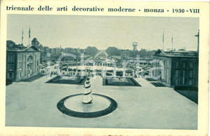 Cartolina originale da collezione 1930 ROMA Fontana elicoidale Arch. Michele MARELLI Triennale Arti Decorative 1