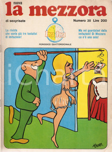 Giornale, rivista storica 1971 MEZZORA DI SEXYRISATE n.38 Vignette e barzellette erotiche Rivista 1