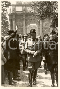 Fotografia d'epoca originale 1938 FIRENZE Renato RICCI a mostra mercato Artigianato 1