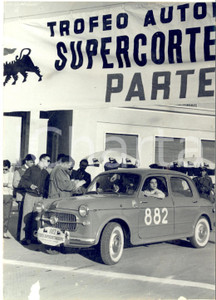 1956 AUTOMOBILISMO Trofeo SUPERCORTEMAGGIORE - La partenza delle auto *Foto 13x18