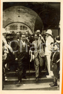 Fotografia d epoca originale 1931 MILANO Prefetto Bruno FORNACIARI visita mostra per giornata del GIOCATTOLO 1