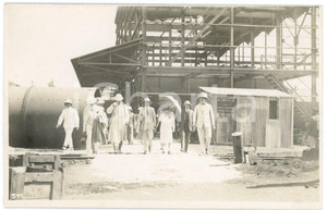 1928 CONGO BELGE Mines KATANGA Visite Roi Albert Ier Reine (4) Photo GABRIEL 511 Fotografia originale d'epoca, scattata durante la visita dei sovrani Alberto I ed Elisabetta del Belgio in Congo.Timbro del fotografo al verso.FOTOGRAFO: L&eacute;opold Gabriel - Panda - Katanga GOOD/buono  Formato: 14x9 cm originale e autentica 1