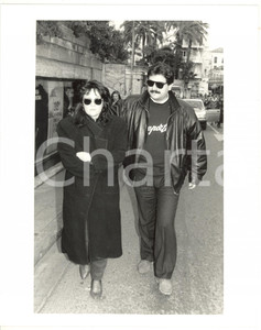 1988 SANREMO Sergio VASTANO a passeggio con la moglie *Foto 20x25 cm