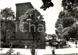 Cartolina originale da collezione 1964 RIVA DEL GARDA (TN) ROCCA con Torre GRANDE e Ponte degli STANCHI *Animata 1
