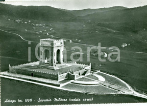 Cartolina originale da collezione 1960 ca ASIAGO VI Veduta aerea del Sacrario Militare 1