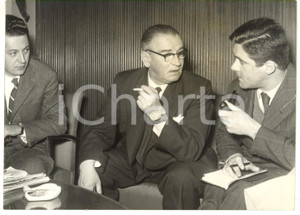 1957 ROMA Leader laburista Morgan PHILIPS - Ritratto con sigaretta *Foto 18x13