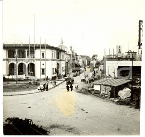 Fotografia d epoca originale 1939 MILANO FIERA CAMPIONARIA Costruzione dei padiglioni Fotografia 1