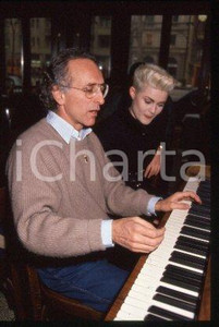 35mm vintage slide* 1990 ca MILAN Italian film director Ruggero DEODATO (21)