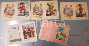 Stampa, bozzetto originale 1950 ca ITALIA Quaderni  Lotto 24 bozze di copertine ILLUSTRATE 32x21 cm 1
