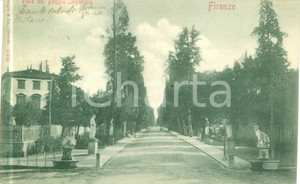 Cartolina originale da collezione 1900 FIRENZE Veduta di Viale del Poggio Imperiale Cartolina FP VG 1