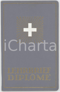 1927 ST. GALLEN (CH) Diploma Dionisio WILLI per tirocinio parrucchiere