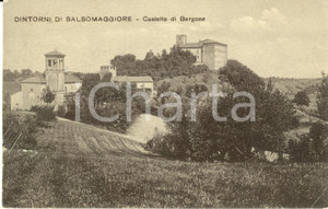 Cartolina originale da collezione 1908 SALSOMAGGIORE TERME (PR) Veduta del castello di BARGONE *Cartolina FP VG 1