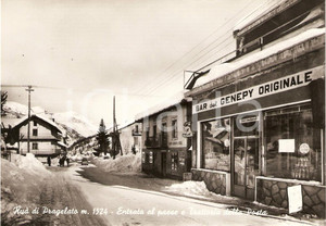 Cartolina originale da collezione 1960 ca RUA' DI PRAGELATO (TO) Trattoria della Posta e Bar GENEPY Originale *FG 1