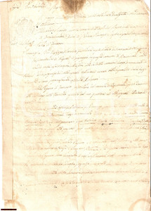 Manoscritto, lettera originale 1844 BOSCOREALE NA Contratto matrimonio Santolo PAGANO 1