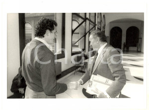 1986 MILANO Convegno POLITEIA - Enzo TORTORA con Bobo CRAXI *Foto 24x18 cm