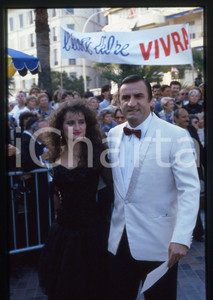35mm vintage slide*1983 CANNES Aldo MACCIONE al Festival del Cinema (2)