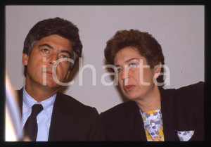 Fotografia d epoca originale 35mm vintage slide 1990 ca Claudio MARTELLI Rosa RUSSO IERVOLINO 3 1