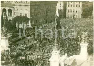 Fotografia d epoca originale 1935 ca ROMA Cerimonia per anniversario della Vittoria al MILITE IGNOTO Foto 1