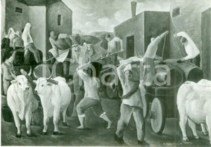 Fotografia d epoca originale 1936 ROMAGNA VINICOLA Anacleto MARGOTTI Campagna vinicola Foto coeva del quadro 1