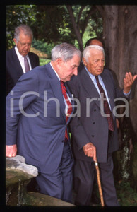 35mm vintage slide* 2000 CERNOBBIO Gianni AGNELLI David ROCKEFELLER Ritratto (2)