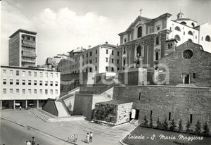 Cartolina originale da collezione 1969 TRIESTE Veduta Chiesa di SANTA MARIA MAGGIORE *Cartolina ANIMATA FG VG 1