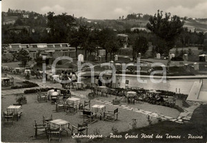 Cartolina originale da collezione 1953 SALSOMAGGIORE (PR) Parco Grand Hotel DES TERMES e piscina *Cartolina FG VG 1