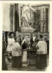 Fotografia d epoca originale 1945 ca ROMA Papa PIO XII celebra Messa per i soldati caduti in guerra Foto 1