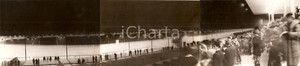 Fotografia d epoca originale 1936 MILANO SAN SIRO L ippodromo del galoppo di sera Fotografia TRIPLA 1