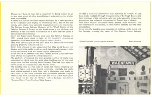 Materiale pubblicitario d’epoca 1970 circa TYWYN, WALES The NARROW GAUGE Railway Museum Opuscolo 1