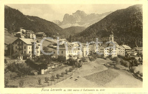 Cartolina originale da collezione 1930 ca NOVA LEVANTE (BZ) Veduta del paese con monte CATINACCIO *Cartolina FP NV 1