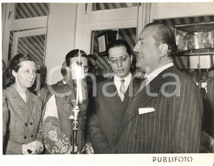 1953 PORTOFINO Inaugurazione nuovo ripetitore RAI- Autorità *Foto 24x18 cm