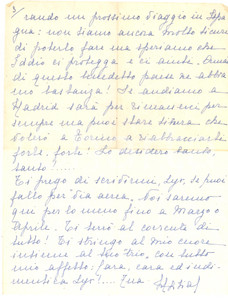 Manoscritto, lettera originale 1946 BUENOS AIRES Maria CALAMARI BOSCH ne ha abbastanza dell Argentina Autografo 1