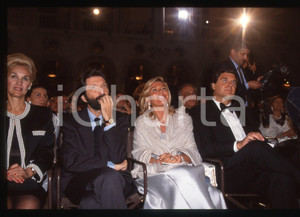 Fotografia d epoca originale 35mm vintage slide 1999 VENEZIA Massimo CACCIARI Giorgio FOSSA al CAMPIELLO 1 1