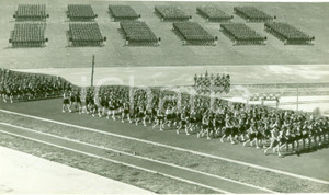 Fotografia d epoca originale 1936 ROMA STADIO DEI PINI Capicenturia campo SANDRO MUSSOLINI Fotomontaggio 1