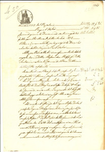 Documento originale, autentico 1872 CREMONA Riconoscimento debito di Antonio MAZZOLONI verso Paolo ROSSI 1