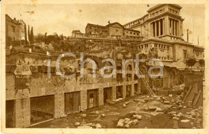 Cartolina originale da collezione 1934 ROMA Veduta delle rovine del Foro di GIULIO CESARE Cartolina postale FP VG 1