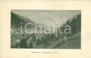 Cartolina originale da collezione 1910 SCHILPARIO (BG) Bambino in posa nella valle *Cartolina FP NV 1