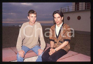 35mm vintage slide* 1996 ca VENICE Reuben PILLSBURY Christopher CHAPLIN (15)