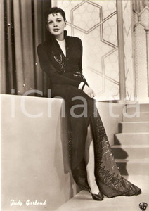 Cartolina originale da collezione 1955 ca CINEMA Attrice Judy GARLAND in abito da sera Cartolina FG NV 1